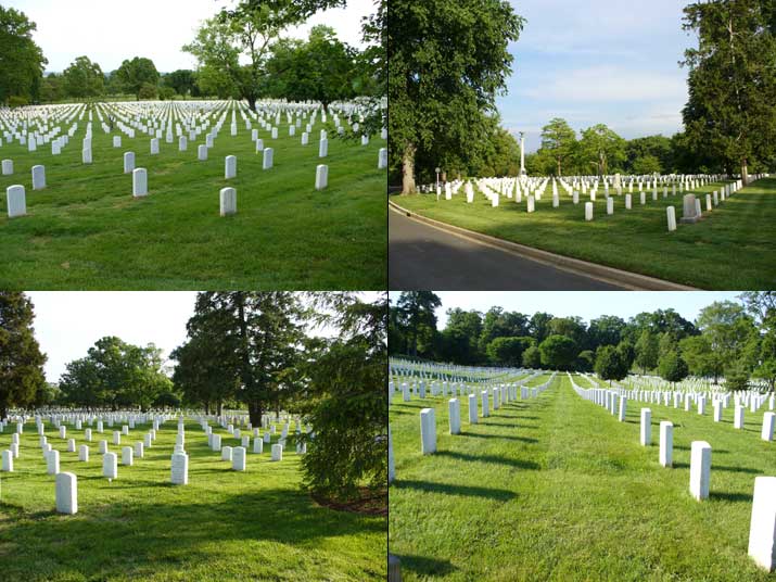 Arlington National Cemetary gravestones