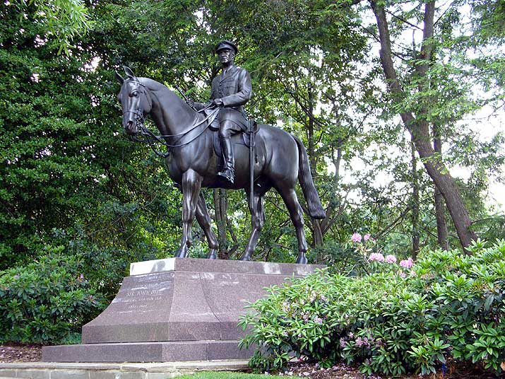 Arlington National Cemetary equestrian statue of Sir John Dill, a British Field Marshall in World War II
