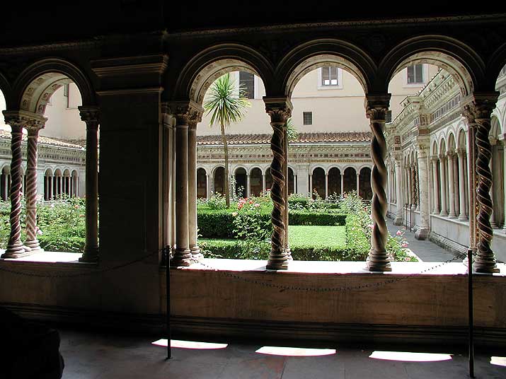 Courtyard and convent at St. Paul's