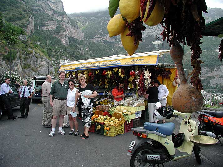 On the road to Positano