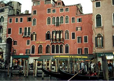 The Hotel Rialto along the Grand Canal in Venice