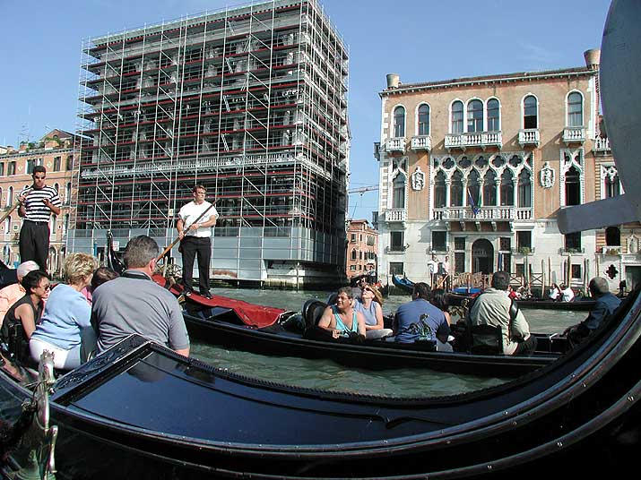 Lloyd and Laurie after the proposal on a gondola in Venice, Italy