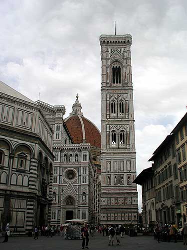 The Campanile of the Basilica di Santa Maria del Fiore in Florence, Italy